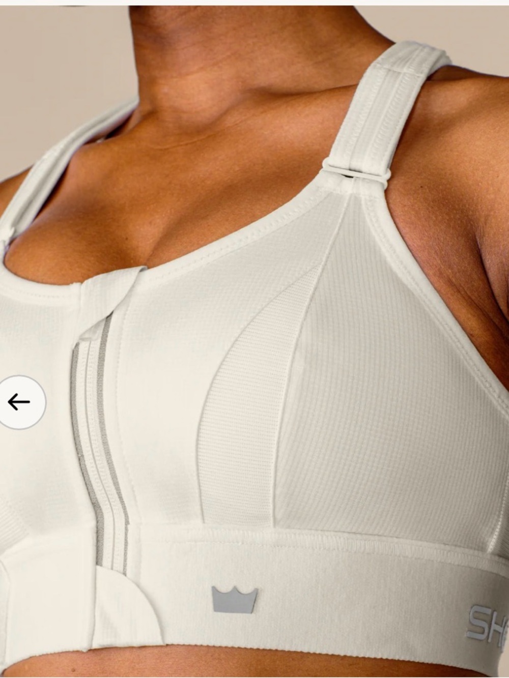 SHEFIT Ultimate Sports Bra High Impact - White